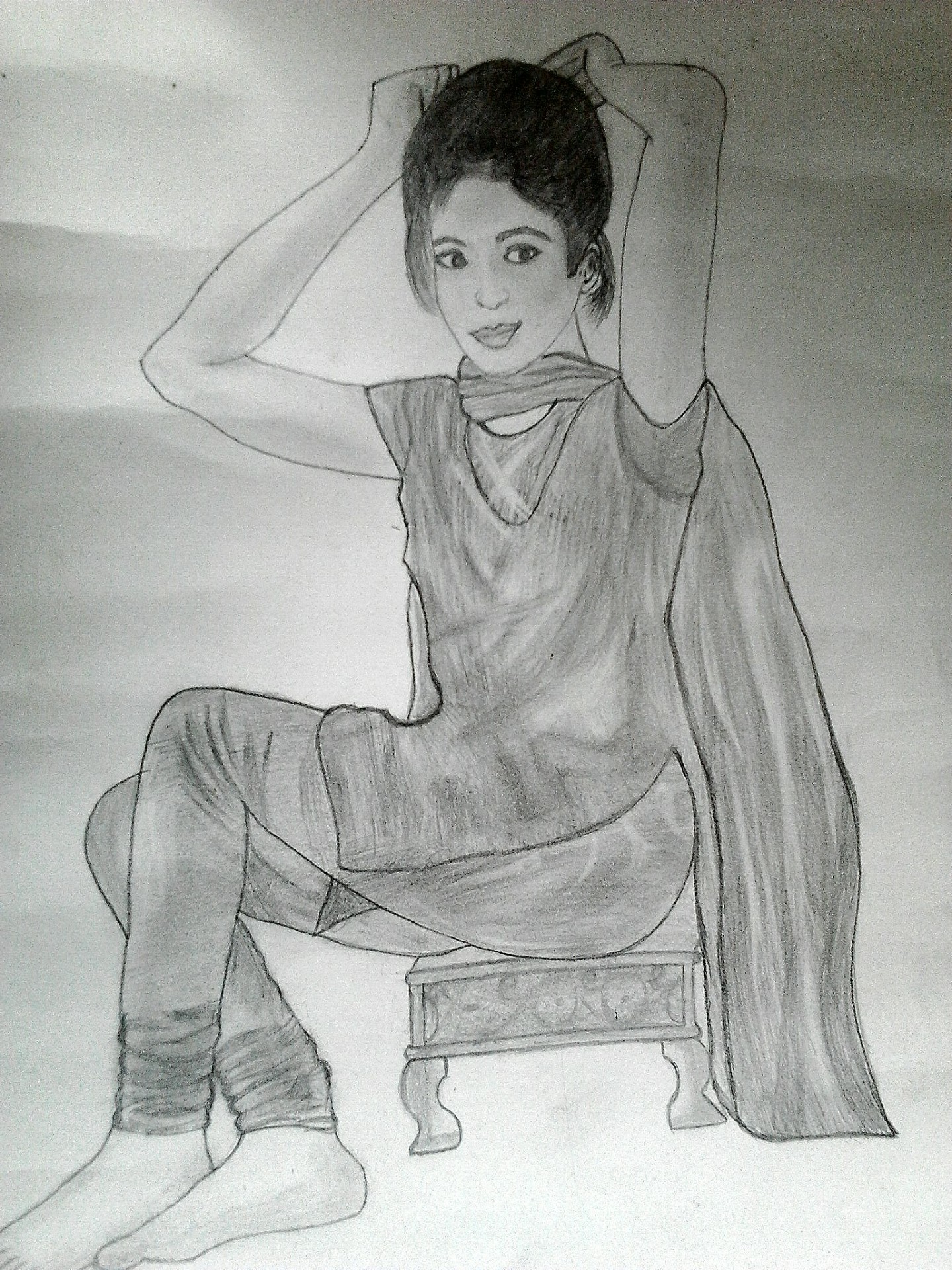 Figure study — seated portrait